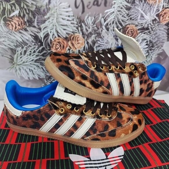 Adidas x Wales Bonner Samba Pony Leopard Print Women's - Picture 1 of 5